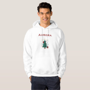 Aurora Winter Vector Hoodie – Minimal Modern Graph