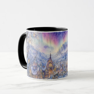 Aurora Winter Village Mug