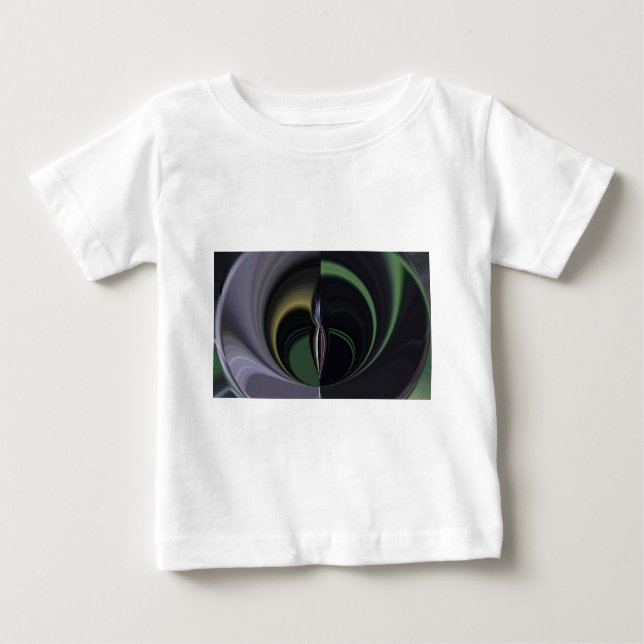 Aurora's Embrace: Cosmic Kaleidoscope Baby T-Shirt (Front)
