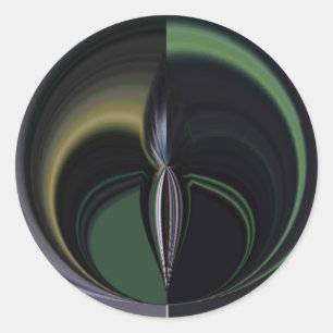 Aurora's Embrace: Cosmic Kaleidoscope Classic Round Sticker