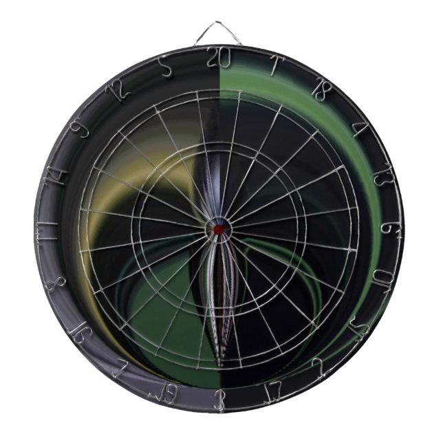 Aurora's Embrace: Cosmic Kaleidoscope Dartboard (Front)