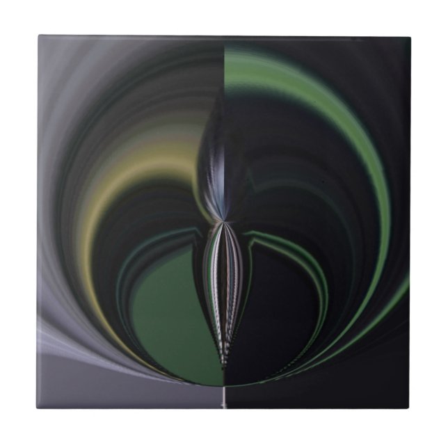 Aurora's Embrace: Cosmic Kaleidoscope Tile (Front)