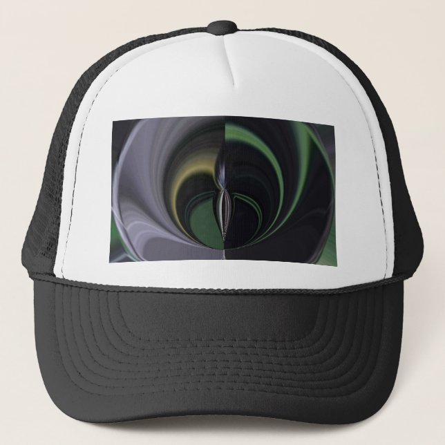 Aurora's Embrace: Cosmic Kaleidoscope Trucker Hat (Front)