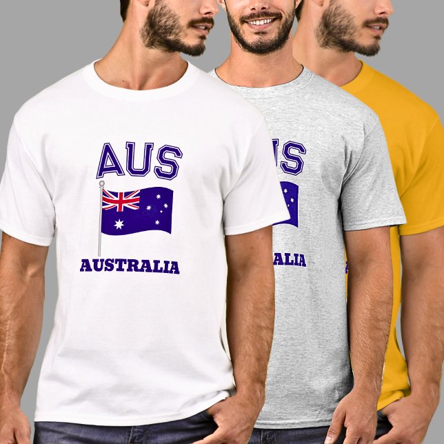 AUS Australia Australian Flag Sports  T-Shirt (Creator Uploaded)