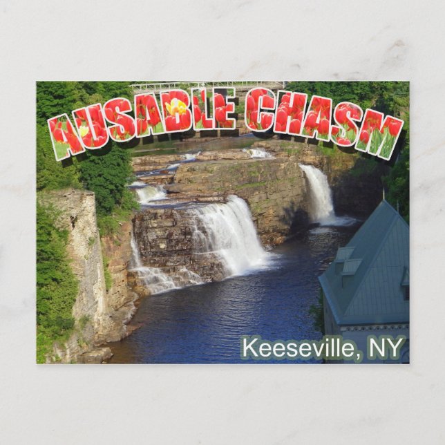 AuSable Chasm Postcard (Front)