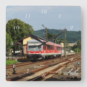 Ausfahrt aus Glauburg-Stockheim Square Wall Clock