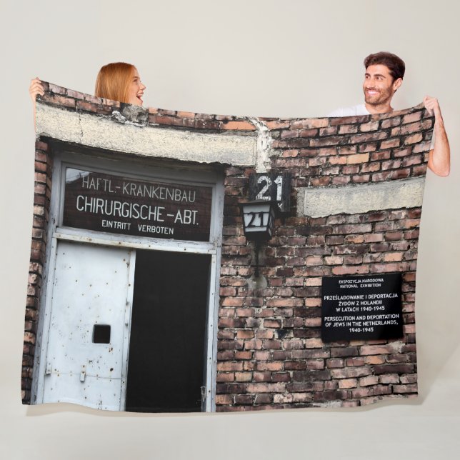 AUSHWITZ PRISON CAMP FLEECE BLANKET (In Situ)