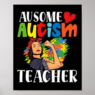 Ausome Autism Teacher Disabilities Month 1 Poster