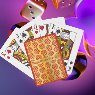 Auspicious Accents Chinese New Year Playing Cards