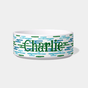Auspicious Cloud Bands in Green and Aqua Bowl