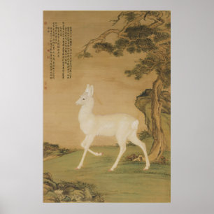 Auspicious Roe Deer Fine Art Poster