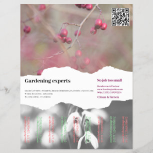 Ausschneiden von Flyer-Quadrat-Bilder Gartenarbeit Flyer