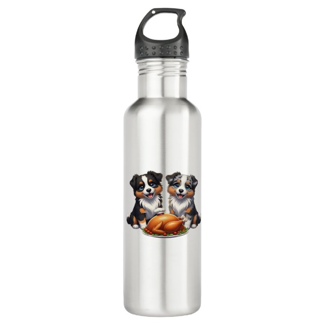 Aussie 184 Thanksgiving Classic T-Shirt.png 710 Ml Water Bottle (Front)