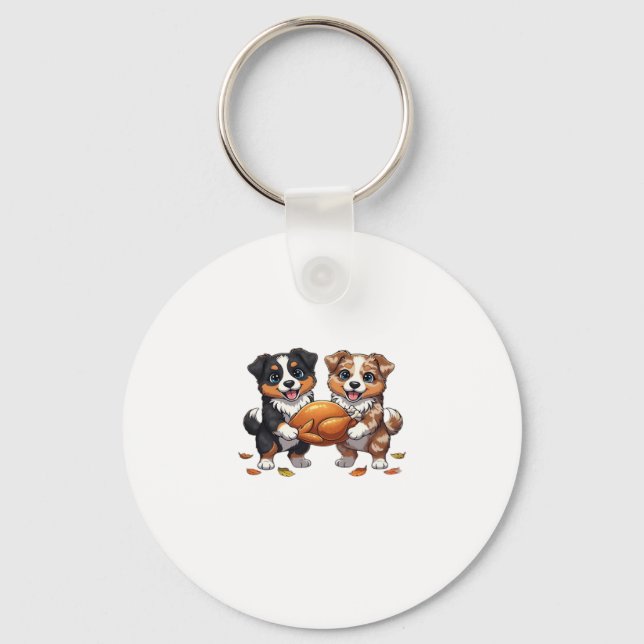 Aussie 186 Thanksgiving Classic T-Shirt.png Key Ring (Front)