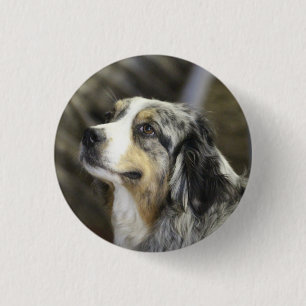Aussie 3 cm round badge