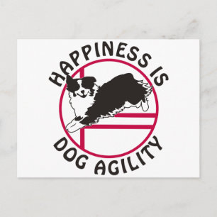Aussie Agility Happiness Postcard