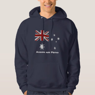 Aussie and Proud Mens hoodie