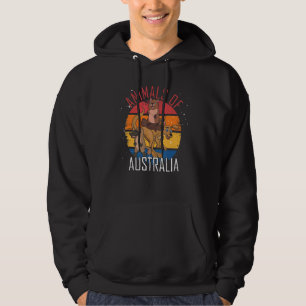 Aussie Animal Kangaroo Platypus Quokka Retro Austr Hoodie