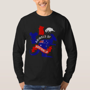 Aussie Animal Sugar Glider Koala Quokka Australia T-Shirt
