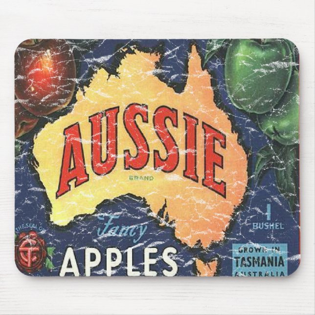 Aussie Apples- distressed Mouse Pad (Front)