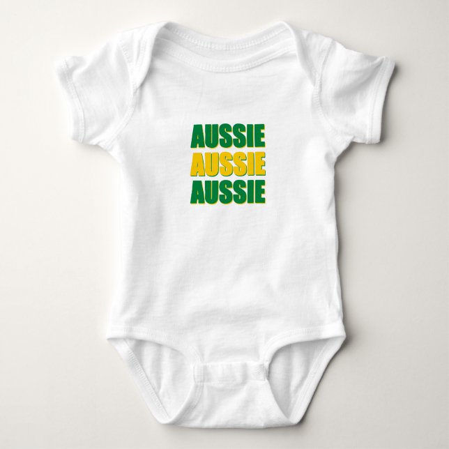 Aussie Aussie Aussie Baby Bodysuit (Front)