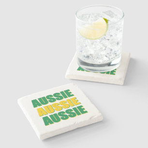 Aussie Aussie Aussie Stone Coaster