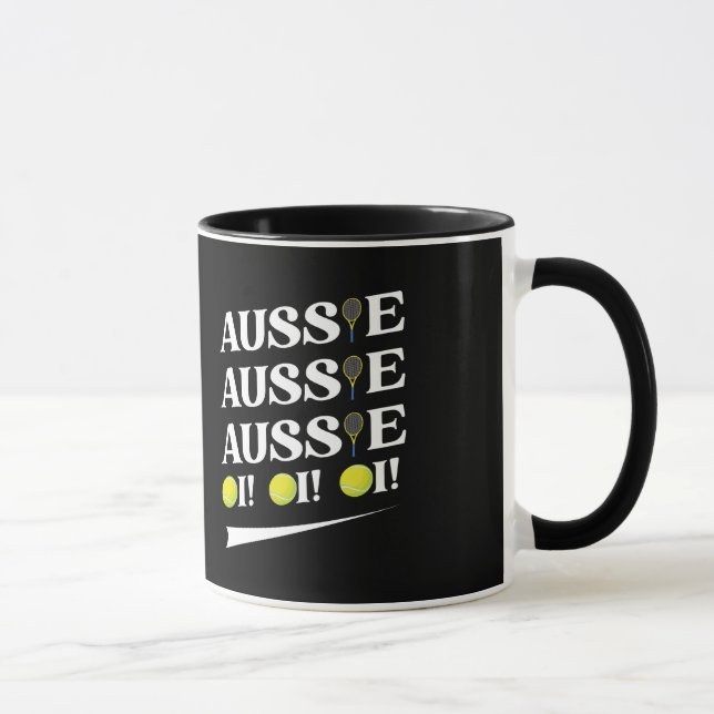 Aussie Aussie Aussie Tennis  Mug (Right)