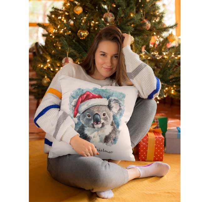 Aussie Christmas Cheer, Koala Bear custom Cushion (Creator Uploaded)