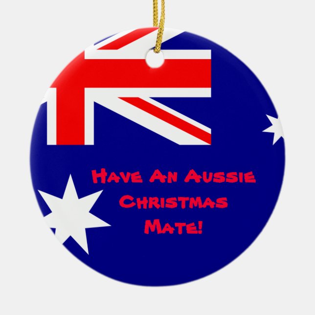 Aussie Christmas Ornament (Front)