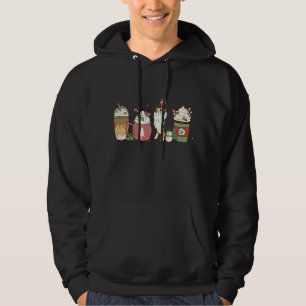 Aussie Coffee Latte Winter Christmas Dog Mum Holid Hoodie