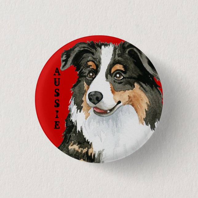 Aussie Colour Block 3 Cm Round Badge (Front)