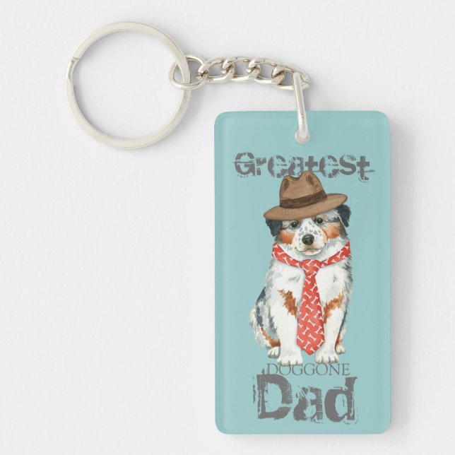 Aussie Dad Key Ring (Front)