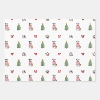 Aussie Dog Holiday Wrapping Paper Sheets
