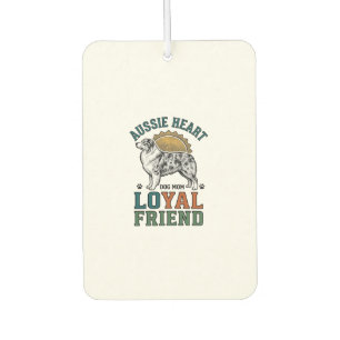 Aussie Dog Lover Vintage Engraved Shepherd Art_1 Car Air Freshener