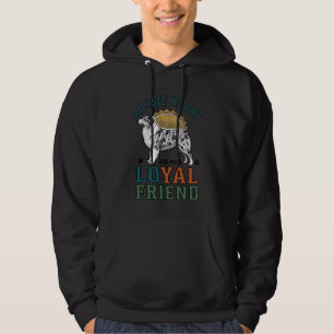 Aussie Dog Lover Vintage Engraved Shepherd Art_1 Hoodie