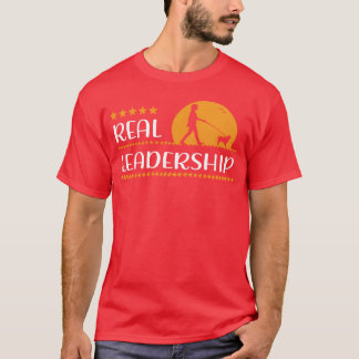 Aussie Dog Real Leadership Dog Walking With Dogs g T-Shirt