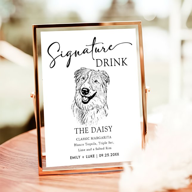 Aussie Dog Wedding Signature Drink Sign (Creator Uploaded)