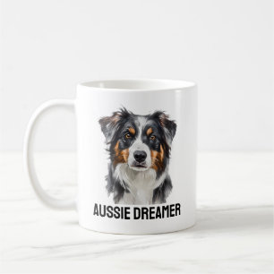 Aussie Dreamer Mug - Whimsical Australian Shepherd