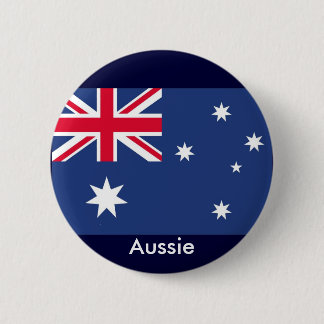 Aussie flag 6 cm round badge