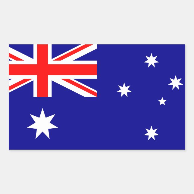 Aussie flag Stickers (Front)