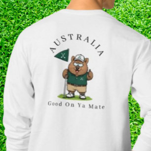   Aussie Golfer  Wombat T-Shirt