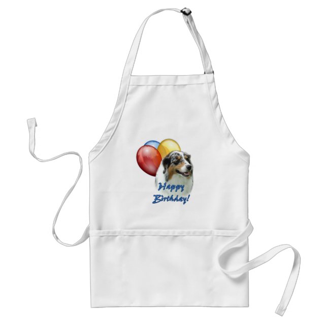 Aussie Happy Birthday Balloons Standard Apron (Front)