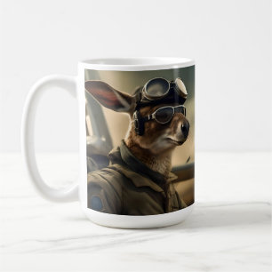 Aussie Kangaroo King Of The Airways, Coffee Mug