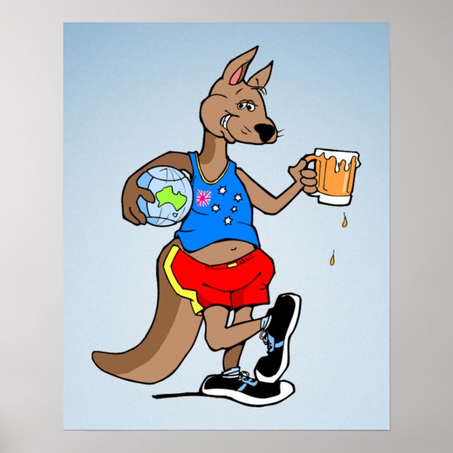 aussie kangaroo poster (Front)
