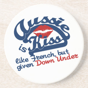 Aussie Kiss coaster