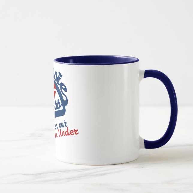 Aussie Kiss mug - choose style & colour (Right)