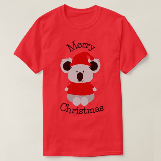 Aussie Koala Christmas  T-Shirt (Design Front)