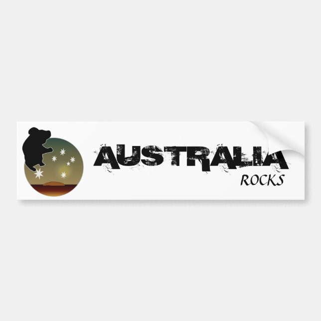 Aussie Koala Icon Bumper Sticker (Front)
