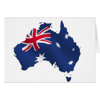 Aussie map flag