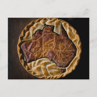 Aussie Meat Pie Postcard